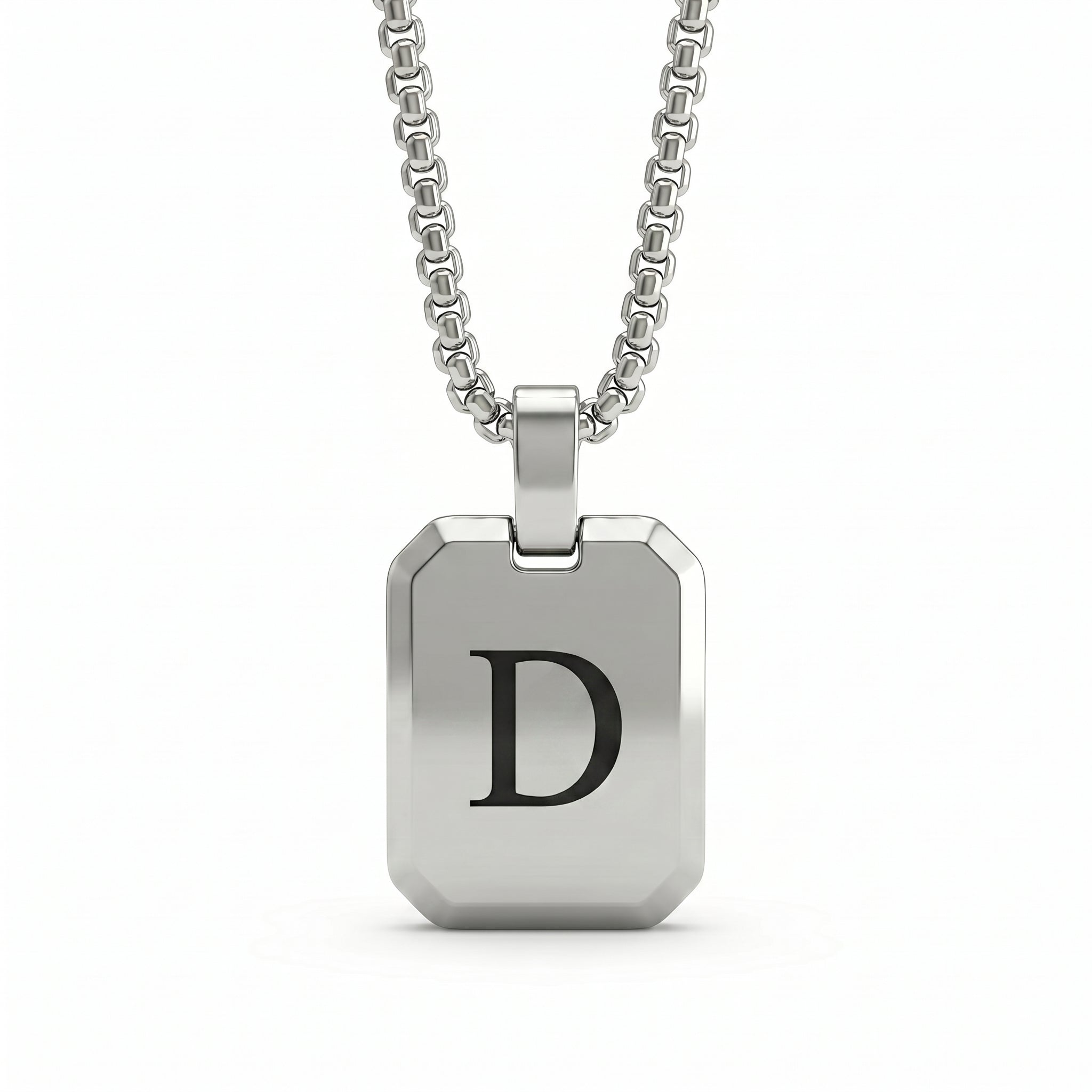 Initial Necklace "Tag"