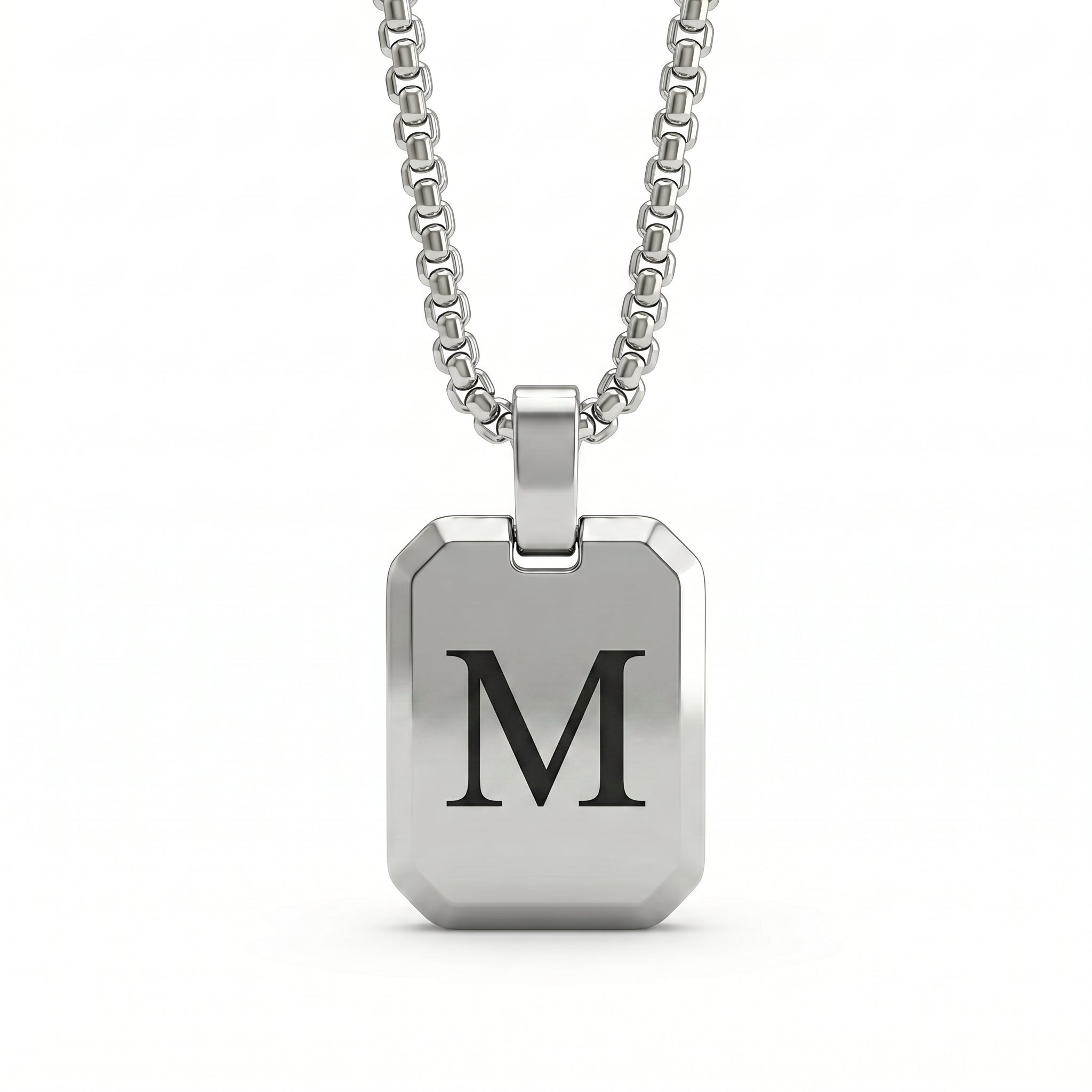 Initial Necklace "Tag"