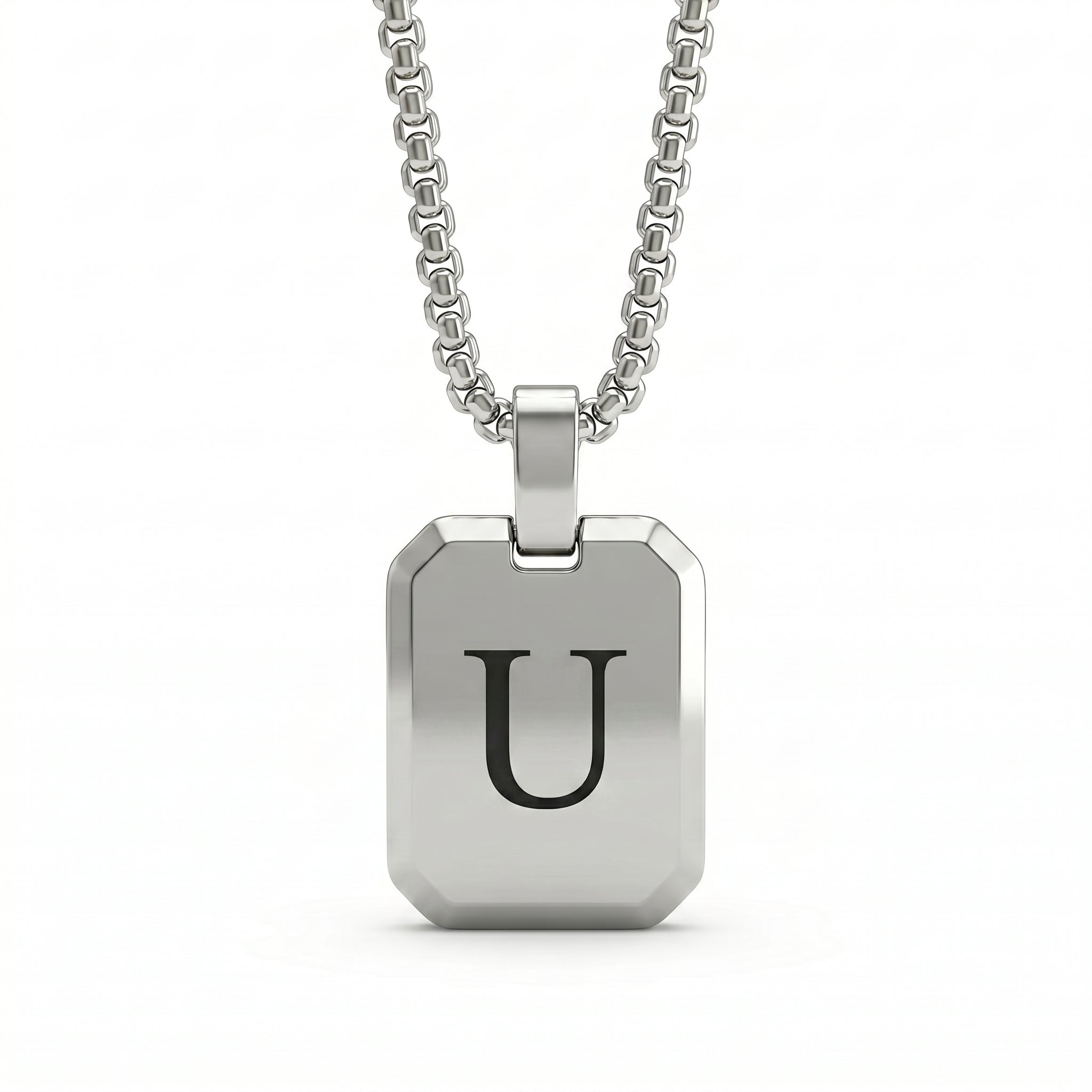 Initial Necklace "Tag"