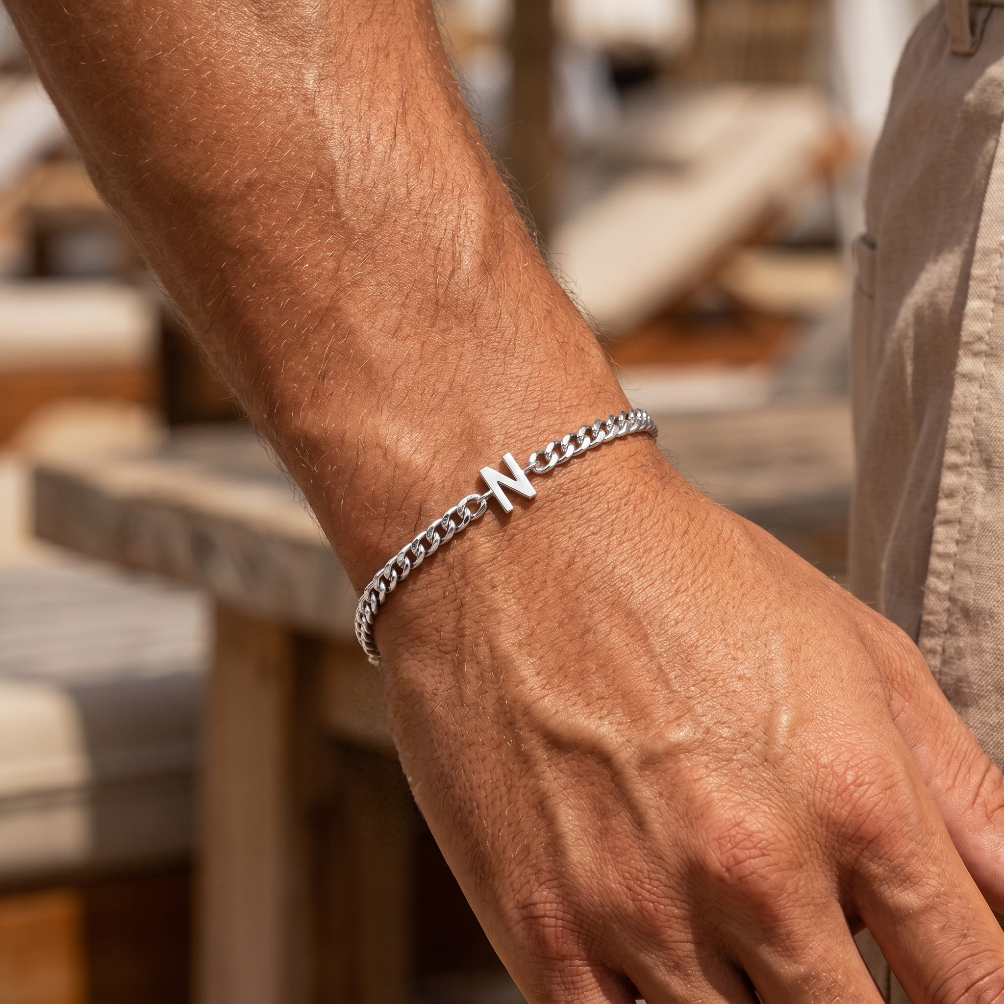 Initial Bracelet "Link"